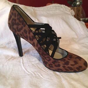 Nine West animal print heels